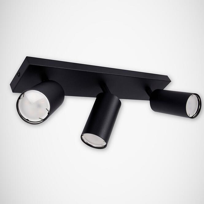 Stropné bodové svietidlo Manam GU10 3L čierne 0376 K3,2