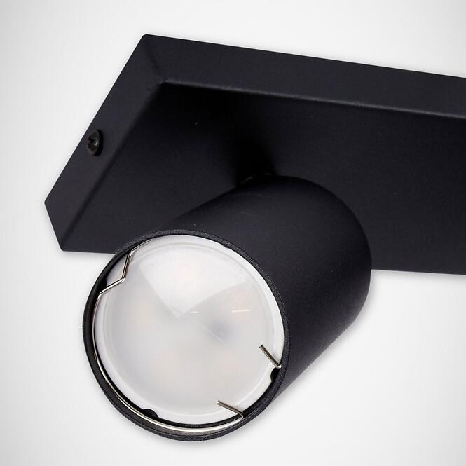 Stropné bodové svietidlo Manam GU10 3L čierne 0376 K3,4