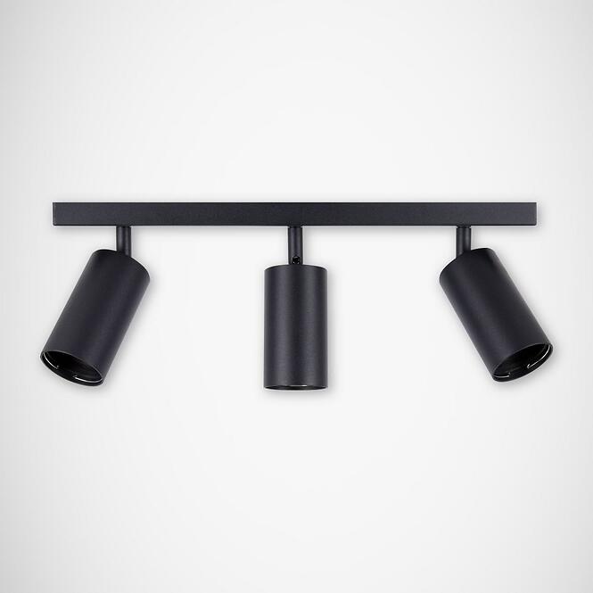 Stropné bodové svietidlo Manam GU10 3L čierne 0376 K3,5