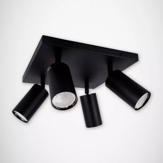 Luster Manam GU10 4D čierna 0376 K4