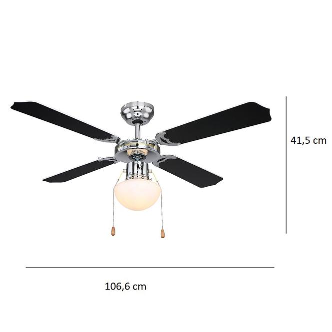 Lampoventilátor 0309CSW 1*E27 PL1