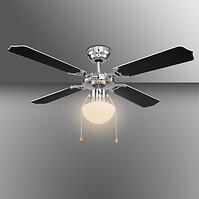 Stropný ventilátor s osvetlením 0309CSW 1*E27 PL1