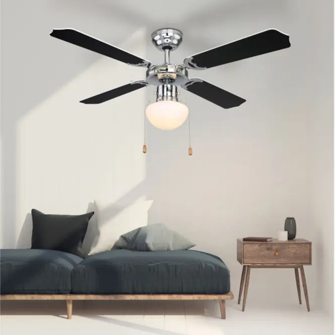 Stropný ventilátor s osvetlením 0309CSW 1*E27 PL1