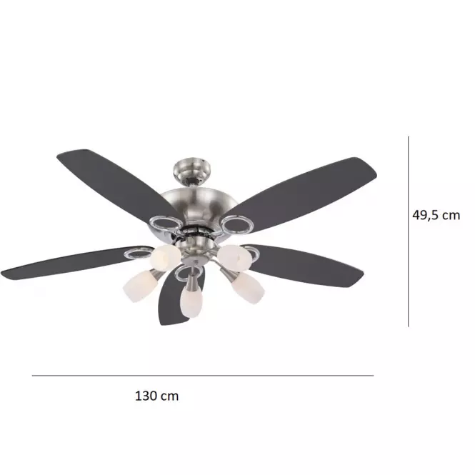Lampoventilátor 0337 5*E14 PL1
