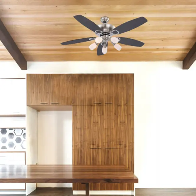 Stropný ventilátor s osvetlením 0337 5*E14 PL1
