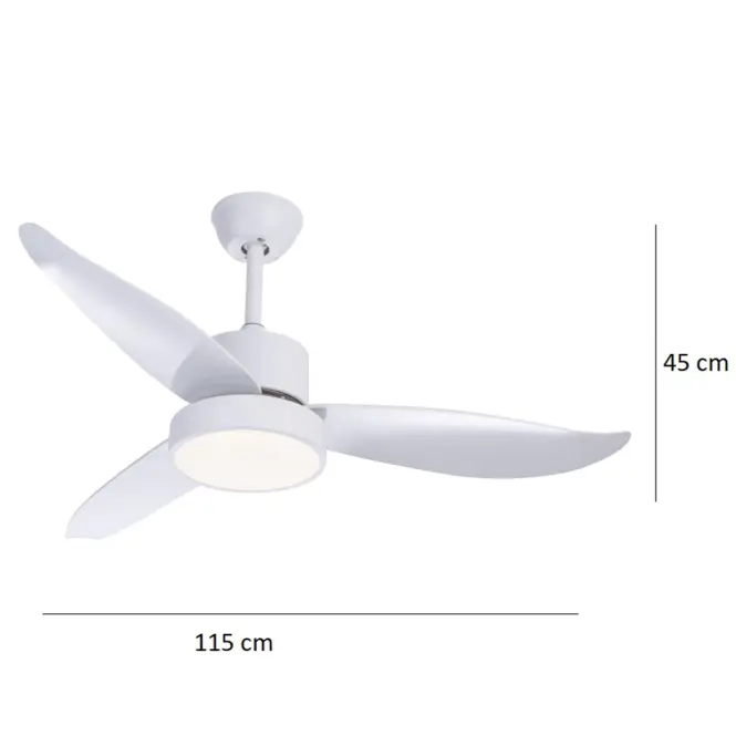 Stropný ventilátor s osvetlením 03600 LED 18W PL1
