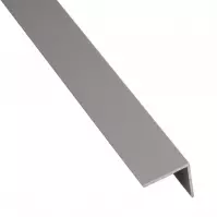 Profil uholníkový samolepiaci PVC sivý matný 19.5x19.5x2600
