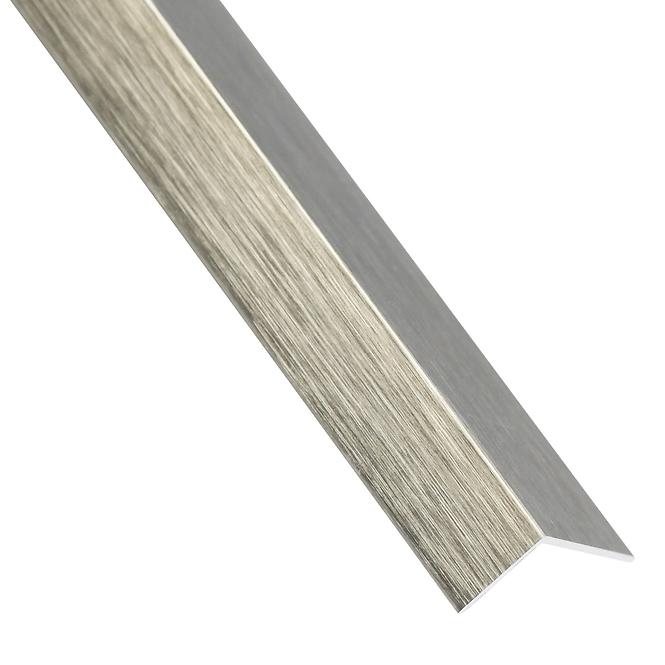 Profil uholníkový samolepiaci PVC titán 19.5x19.5x2600