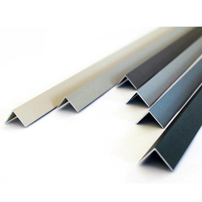 Profil uholníkový hliníkový sivý 15x15x1000