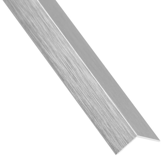 Profil uholníkový samolepící anódovaný hliník brúsený 19.5x19.5x1000