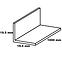 Profil uholníkový samolepící anódovaný hliník brúsený 19.5x19.5x1000,2
