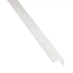 Profil uholníkový samolepiaci PVC biely matný 23.5x23.5x1000