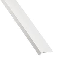 Profil uholníkový samolepiaci PVC biely matný 19.5x7.5x1000