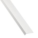 Profil uholníkový samolepiaci PVC biely matný 19.5x16.5x1000