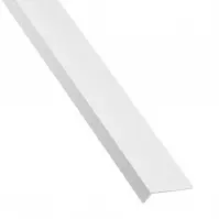 Profil uholníkový samolepiaci PVC biely matný 23.5x19.5x1000