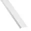 Profil uholníkový samolepiaci PVC biely matný 23.5x19.5x1000