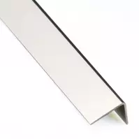 Profil uholníkový samolepiaci PVC inox 19.5x19.5x1000