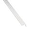 Profil uholníkový samolepiaci PVC biely lesklý 19.5x19.5x1000 mm