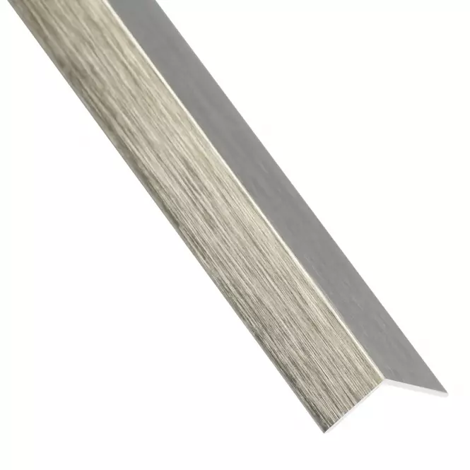 Profil uholníkový samolepiaci PVC titán 19.5x19.5x1000
