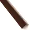 Profil uholníkový samolepiaci PVC drevo tmavé 19.5x19.5x1000