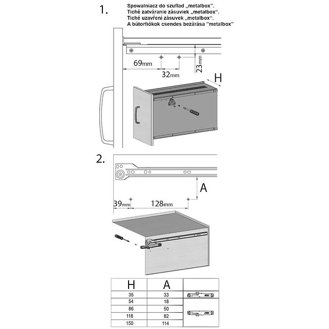 Spomalovaci Mechanizmus Do Zasviek Metalbox (2KS)