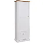 Skriňa Galia 06 72 cm – biela/dub natura, jednodverová, zásuvka