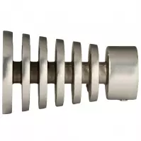 Ukončenie kovové 19mm Tenor satina nikel (2ks)