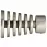 Ukončenie kovové 19mm Tenor satina nikel (2ks)