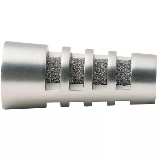 Ukončenie kovové 19mm Verdi satina nikel (2ks)