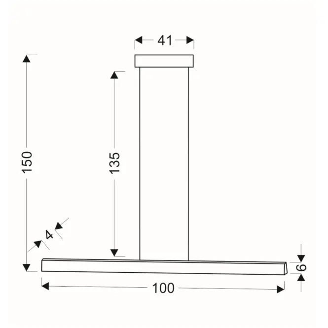 Závesné svietidlo  A0010-310 Coconut 100x8 28W LED 4000K,2