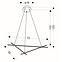 Závesné svietidlo A0020-330 Andros 70x62 30W LED 4000K,2