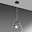 Luster A0023-321 Ikaria 42 1x60W E27 LED+12W LED 4000K