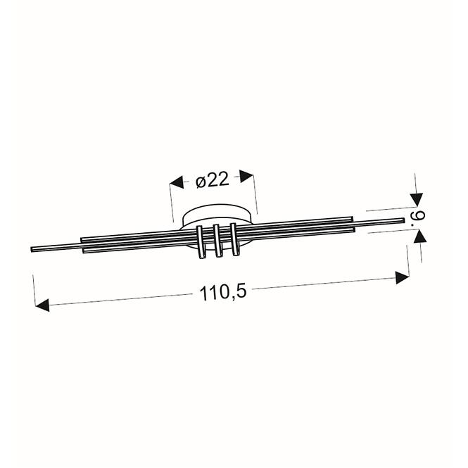 Stropné svietidlo A0018-160 Naksos 110x22 40W LED 4000K