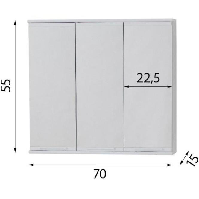 Zrkadlová skrinka T 70/55