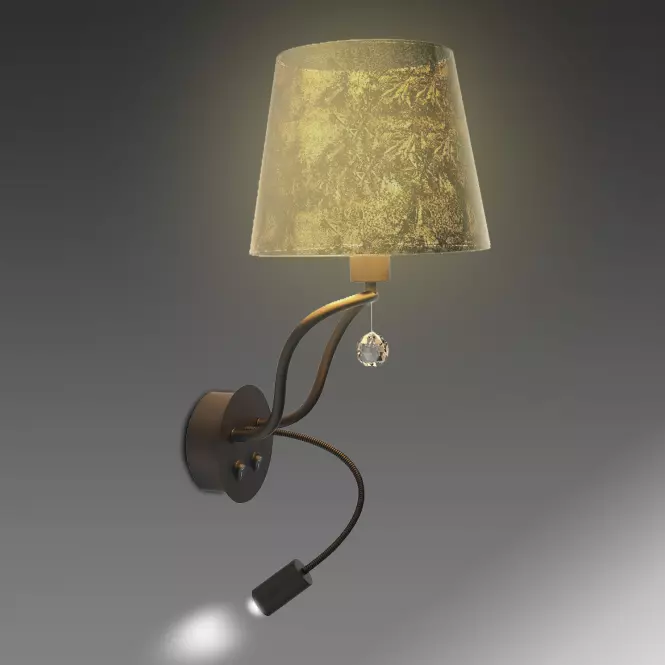 Luster A0029-220 Saria 1x6W E14 LED+8W LED 3000K