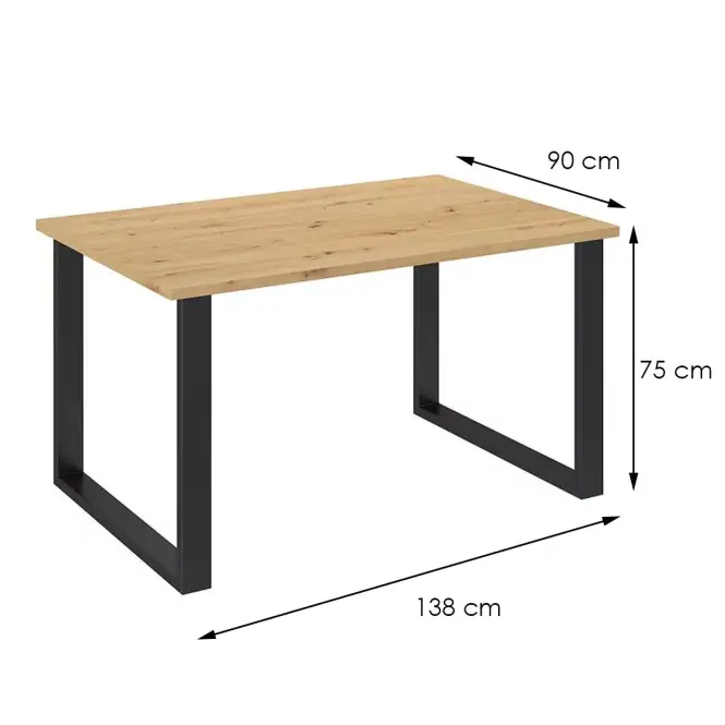 Jedálenský stôl Imperial 138x90 dub artisan,6