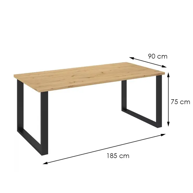 Jedálenský stôl Imperial 185x90 dub artisan,6