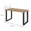 Jedálenský stôl Imperial 138x67 Dub Lancelot,5