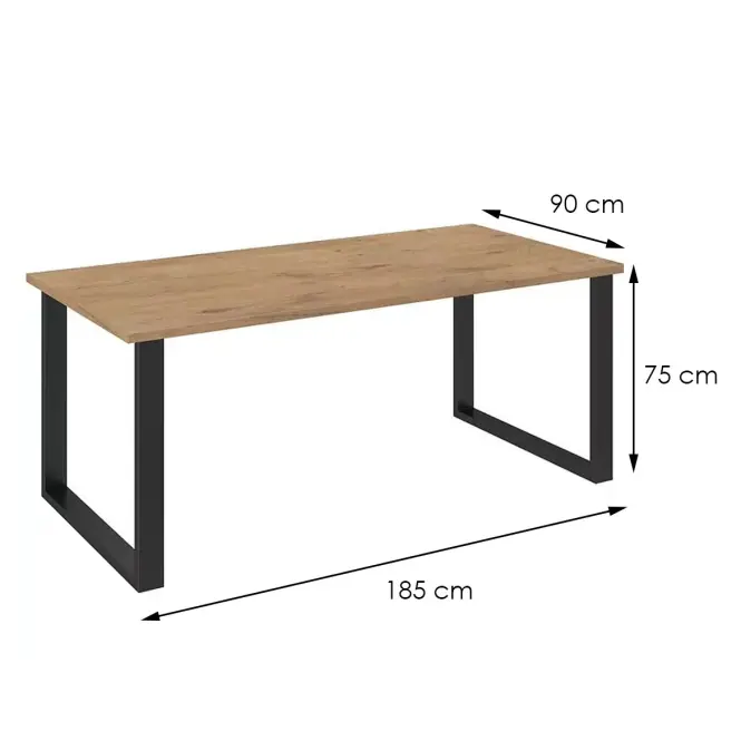 Jedálenský stôl Imperial 185x90 dub lancelot,5