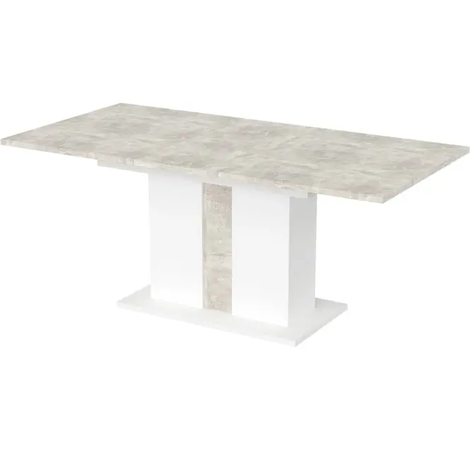 Rozkladací stôl Grays 134/174x90 cm betón/biela