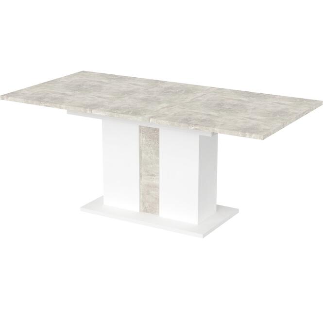 Rozkladací stôl Grays 134/174x90 cm betón/biela