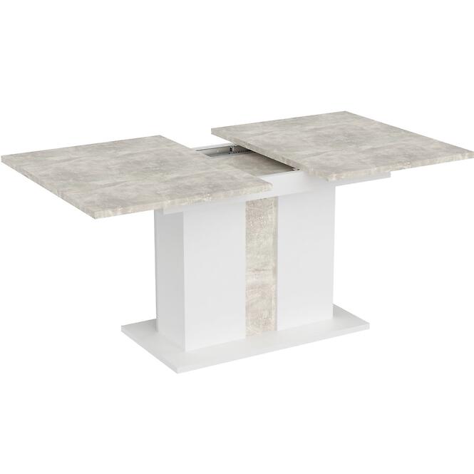 Rozkladací stôl Grays 134/174x90 cm betón/biela,2