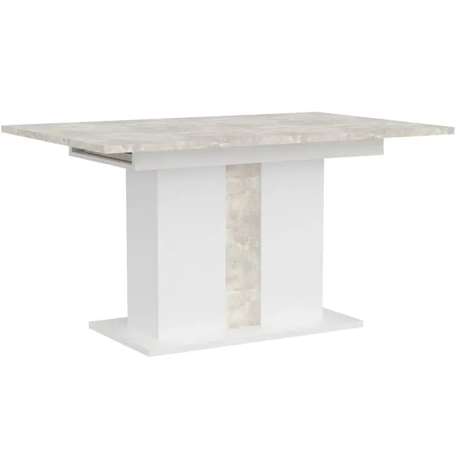 Rozkladací stôl Grays 134/174x90 cm betón/biela,3
