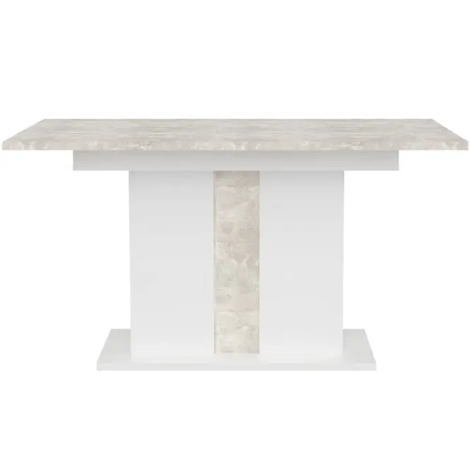 Rozkladací stôl Grays 134/174x90 cm betón/biela