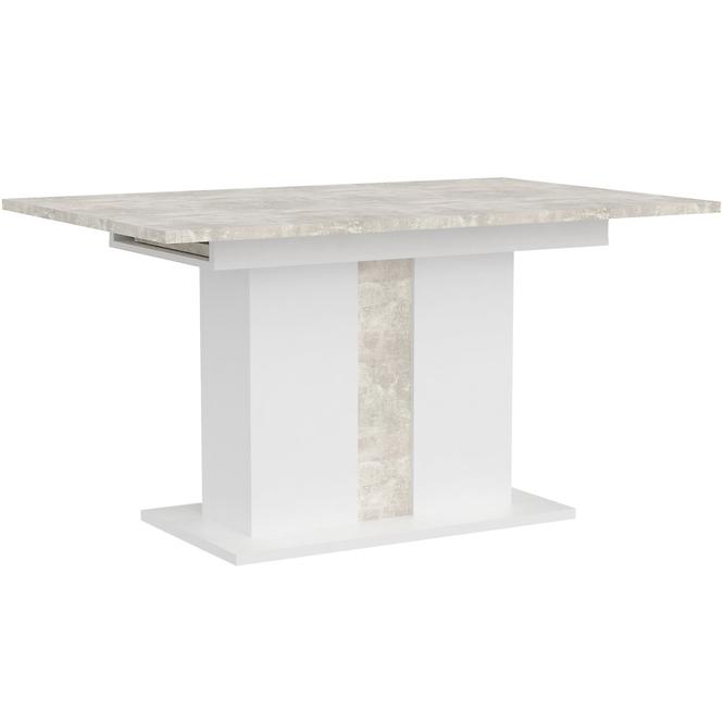 Rozkladací stôl Grays 134/174x90cm Beton/Bela