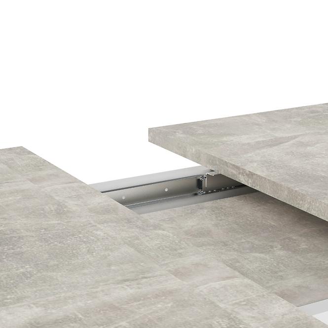 Rozkladací stôl Grays 134/174x90cm Beton/Bela