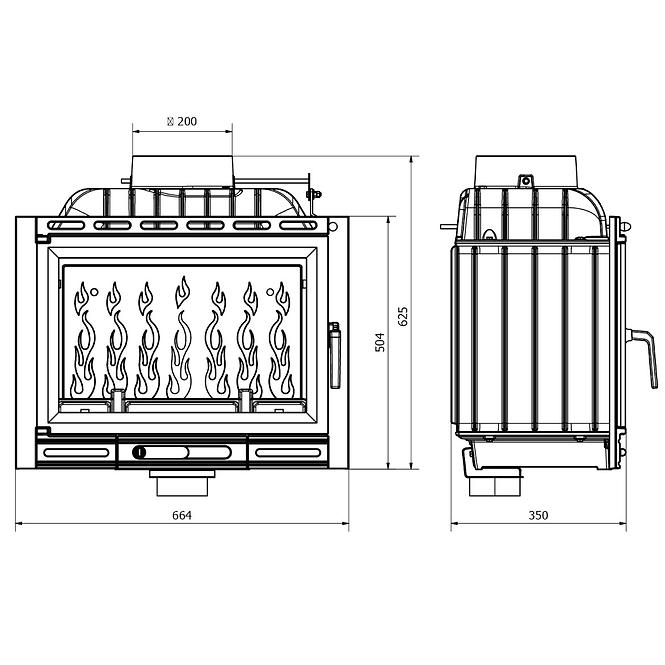 Krbová vložka W13 A 11,5 kW EKO