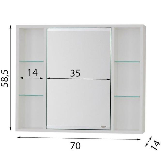 Zrkadlová skrinka Maja 70,2