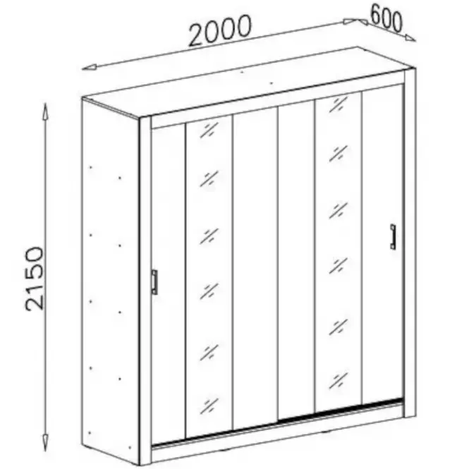 Skriňa Duca DC2 Biely 200,2