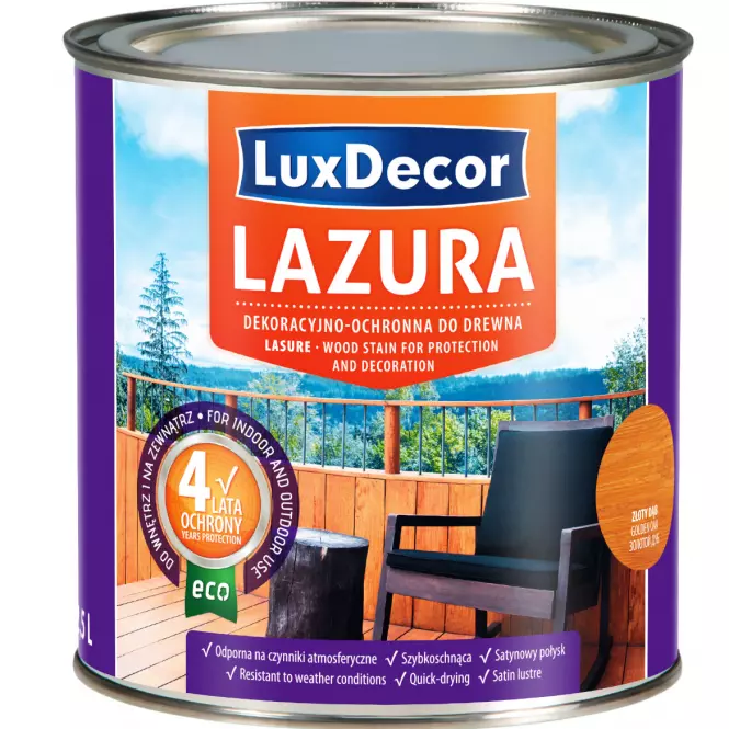 LAZÚRA LUXDECOR 4 ROKY OCHRANY PALISANDER 0,75 L